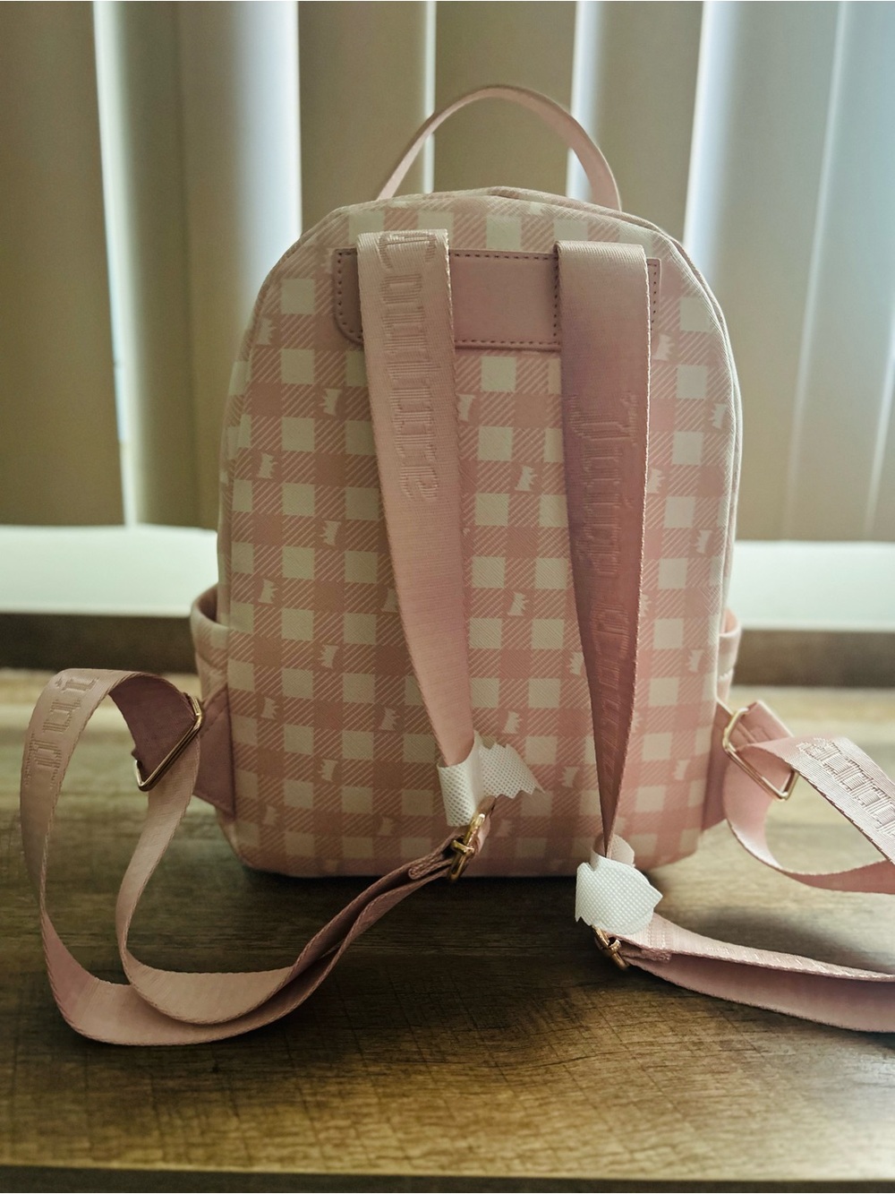 Juicy Couture Study In Style w/scottie Backpack w/ Plush Charm.Pink Clay Color. - Picture 4 of 11